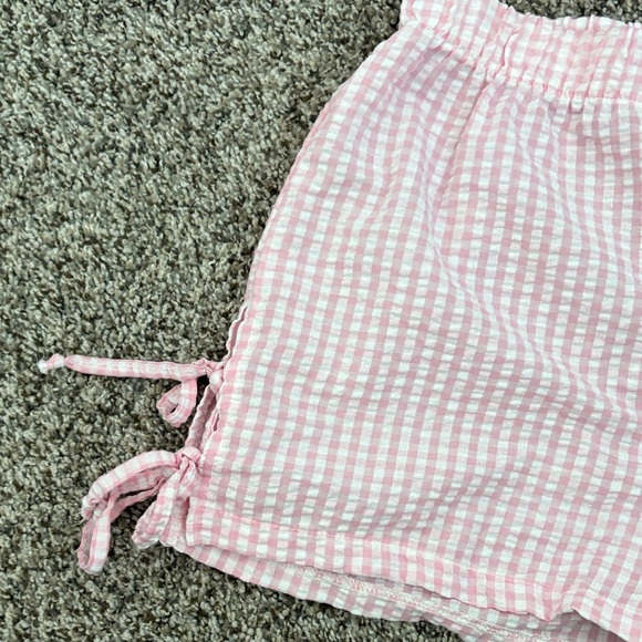 Altar’d State Pink Gingham Tube Top and Shorts Set - Picture 2 of 11